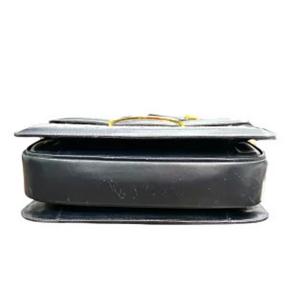 Celine Macadam Gray Leather Shoulder Bag - Picture 3 of 6